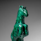 Genuine Polished Malachite Horse Carving (8.2 lbs)