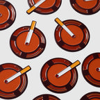 Retro Ashtray Ball Marker