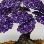 Genuine Amethyst Clustered Gemstone Tree on Citrine Matrix - The Empowerment Tree - (7 inches)