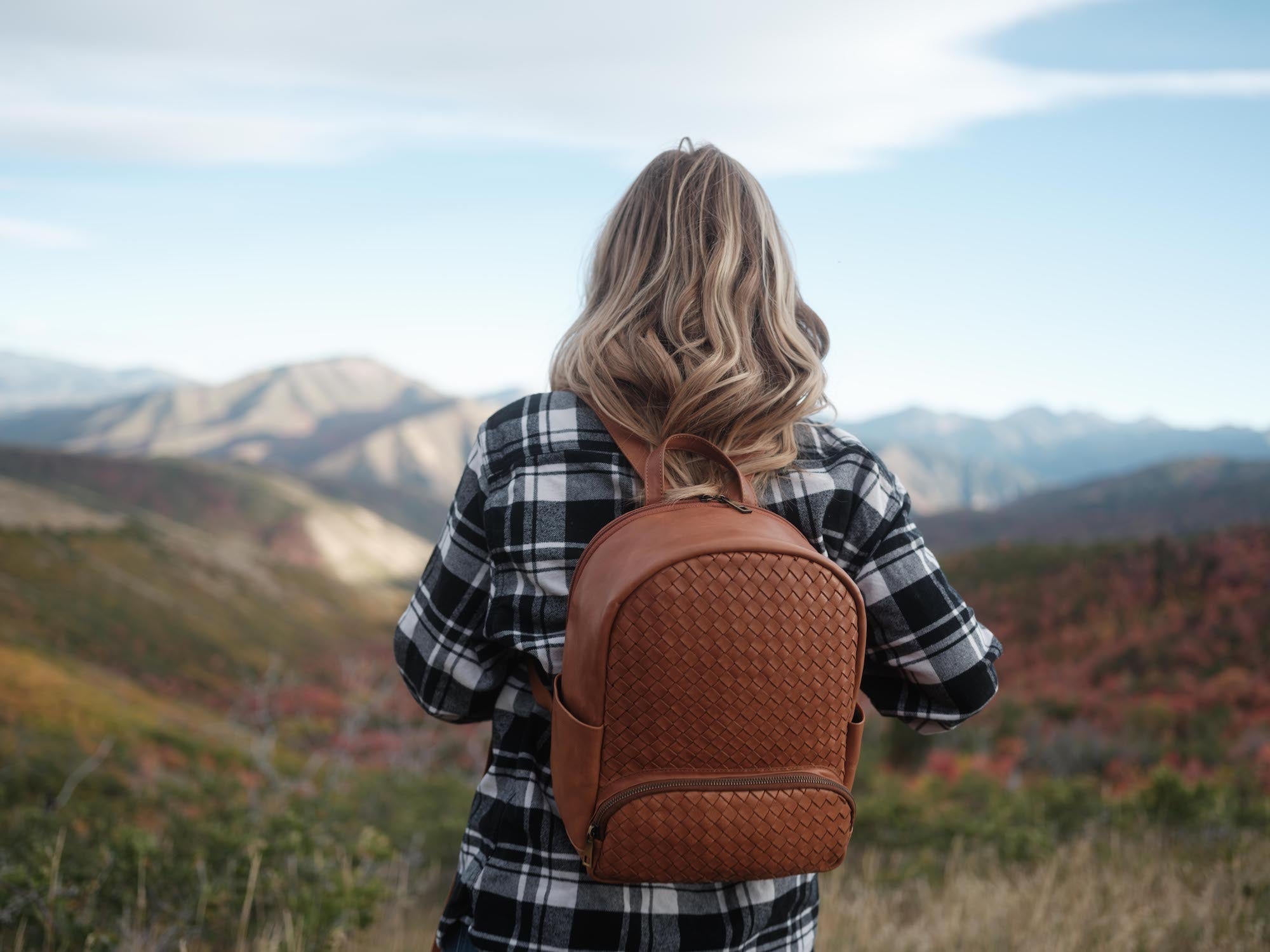 Mini Woven Backpack