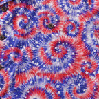 Hawaiian Shirt For Men Tie-dyed National Flag Print Shirt Camp Collar 100% Cotton