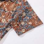 Independence Day Hawaiian Shirt For Men Once Upon A Time Print Shirt Camp Collar 100% Cotton