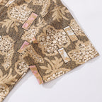 Men's Hawaiian Shirt Good Fortune Has Come Cotton Button-down Short Sleeve Aloha Shirt