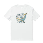 Hawaiian Tee For Men Save Our Seas Tee Crew Neck 100% Cotton