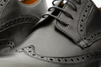 The Molise Black Wingtip Semi Brogue Derby Men  Shoe  Final Sale!