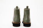 The Luisina Green Handwoven Leather Ankle Boot Final Sale!