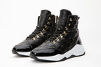 The Cambridge Black Quilted Leather Ankle Women Boot Final Sale!