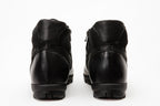 The Houston Leather Black Lace-Up Casual Men Boot with a Zipper