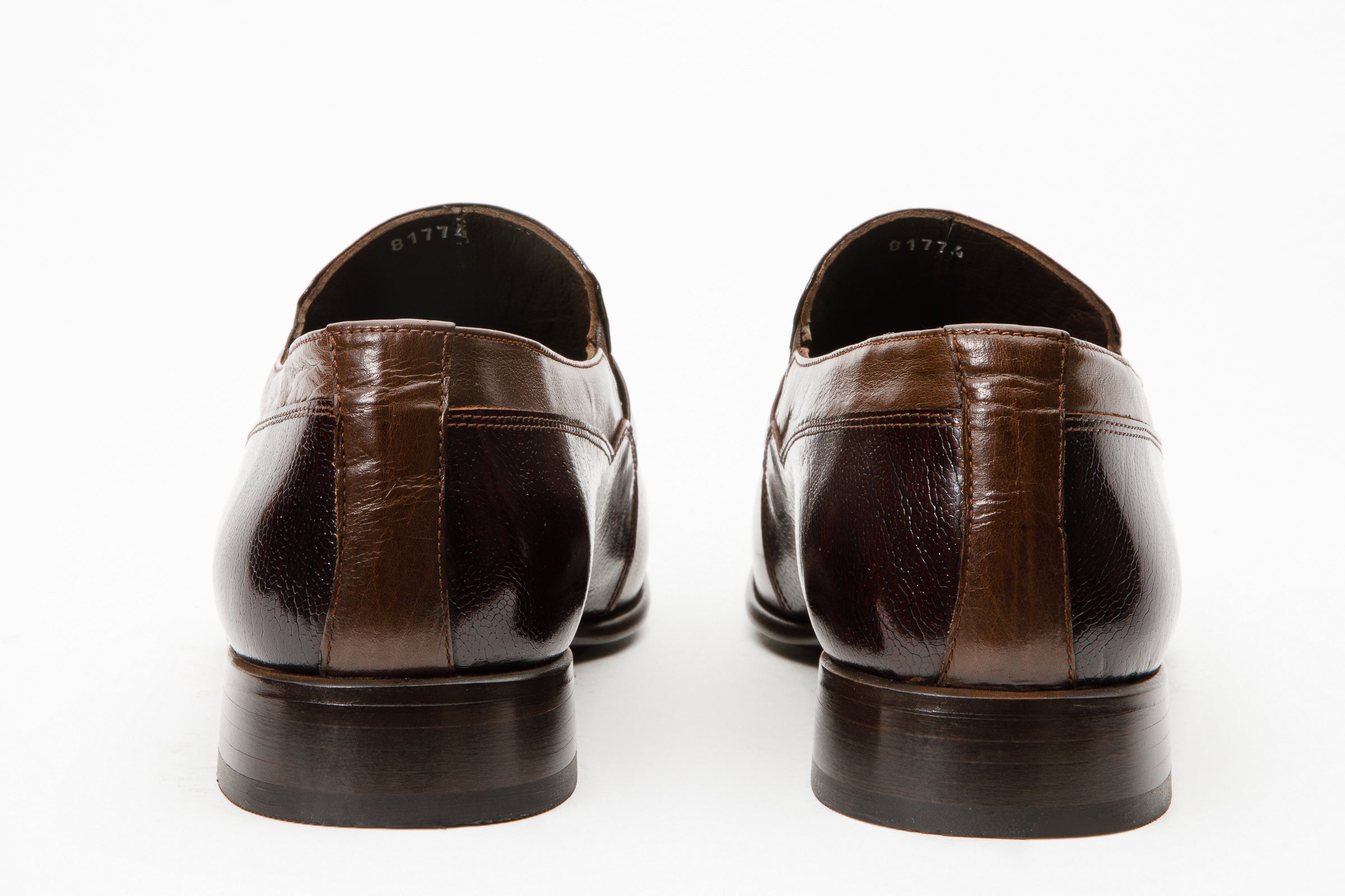 The Kazablanka Brown Leather Bit Loafer Men  Shoe