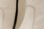 The Yako Cream Leather Mid Calf Women Boot Final Sale!