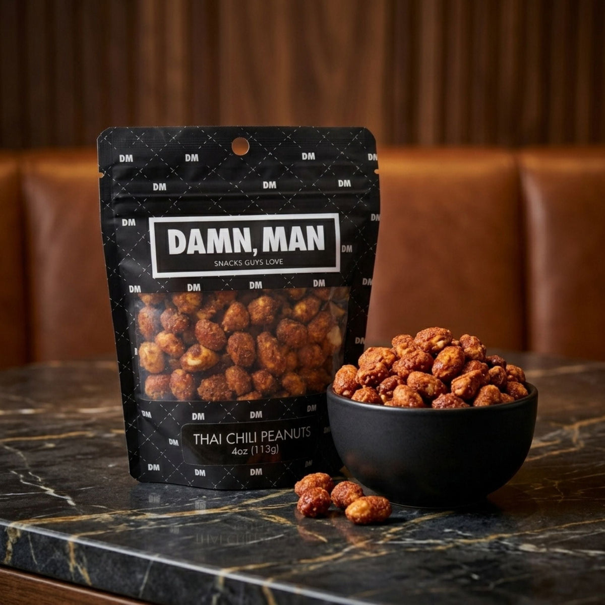Gourmet Manly Nut Box Gift for Men - 6 Snacks