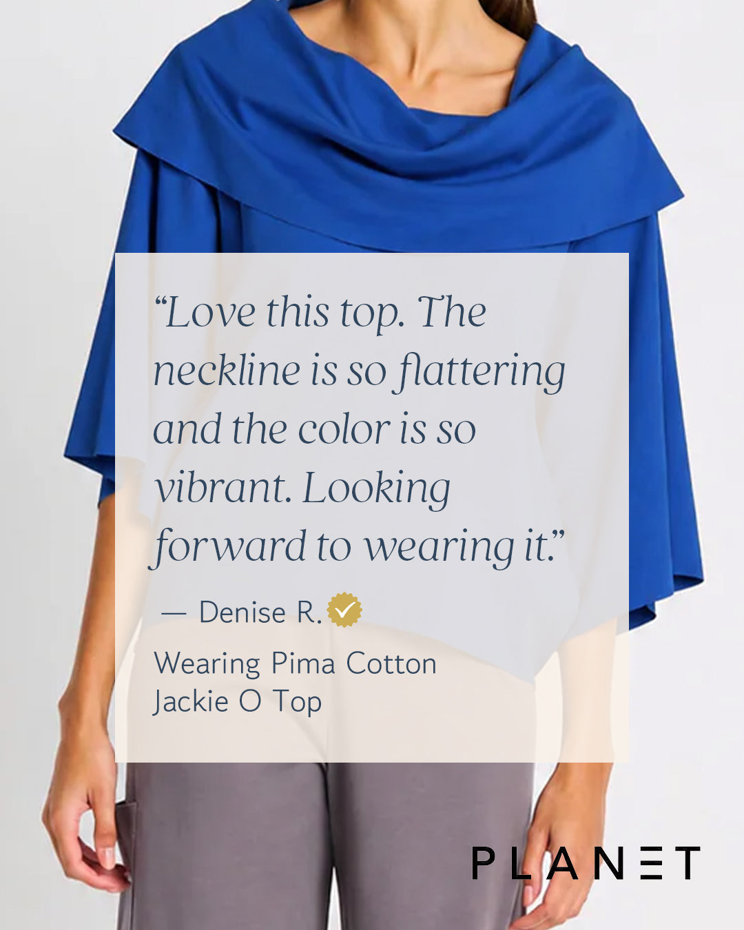 Pima Cotton Jackie O Top - White