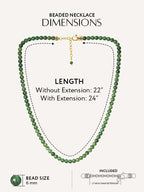 Green Jade Beaded Necklace