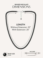 Black Onyx Beaded Necklace