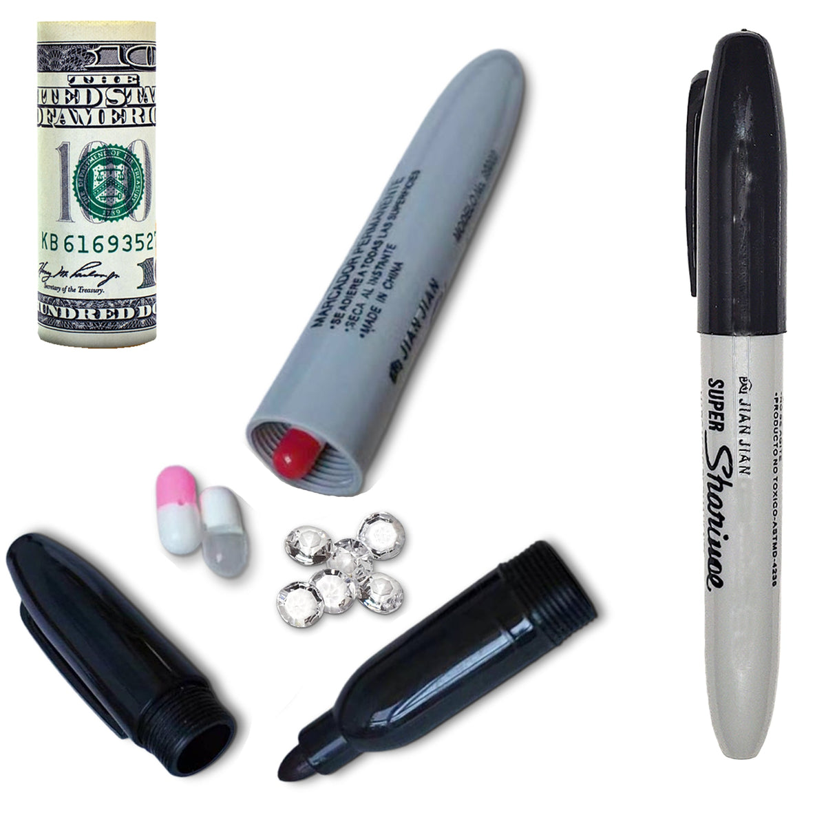 Realistic Large Marker Diversion Safe (2 Pack) - Real working large marker with a secret stash container to hide valuables