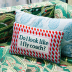 Fly Coach Needlepoint Pillow