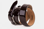 The Dodoma Burgundy Patent Leather Belt