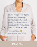 Nylon Minimal Swing Jacket - Putty