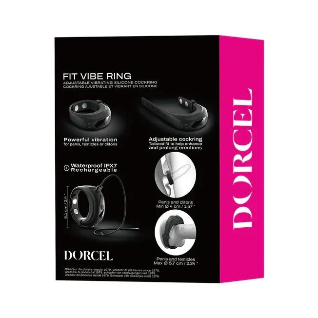 Adjustable Vibrating Cock Ring | Dorcel Fit Vibe Ring -- A PlayWell Favorite
