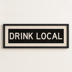 Framed Drink Local Bus Scroll Sign