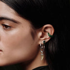 Carved Gemstone Ear Cuff