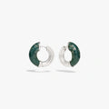 Carved Gemstone Hoops