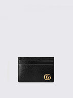 Gucci Men Gucci Gg Marmont Credit Card Holder In Leather