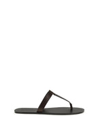 Thong Sandals Babylone Coffee Calf Leather
