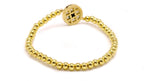 Evil Eye Brass Circle Charm Bracelet Men Women