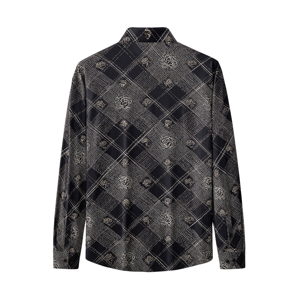 Seamless Rose Plaid Shirt – El Baron ESSPRESSO