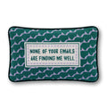 Emails Finding Me Needlepoint Pillow