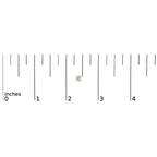 14K Gold Round Lab Grown Diamond Solitaire Stud Earrings with Push Backs