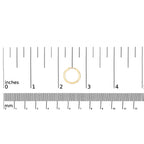10K Gold 1/5 Cttw Lab Grown Diamond Three Stone Huggie Hoop Earrings