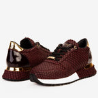 The Majesty Burgundy Leather Men Sneaker