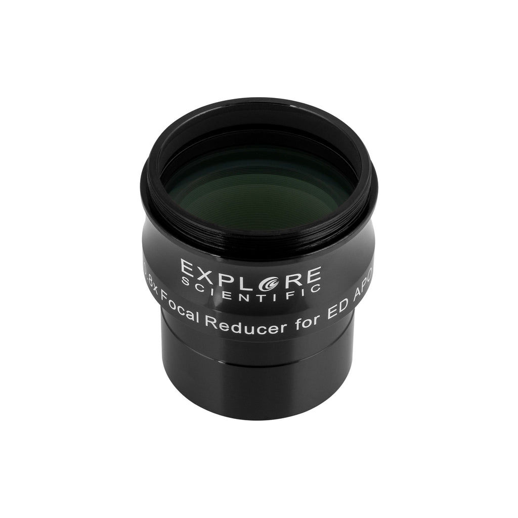ED80 Essential Series Air-Spaced Triplet Refractor Telescope with 0.8x Focal Reducer and iEXOS-100-2 PMC-Eight Equatorial Tracker System