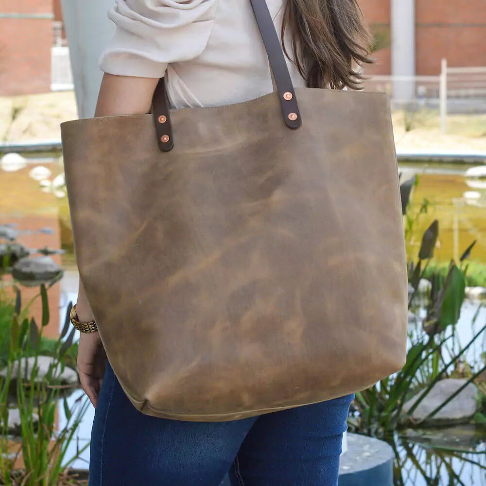 Eden OVERSIZED Leather Tote Bag - Classic