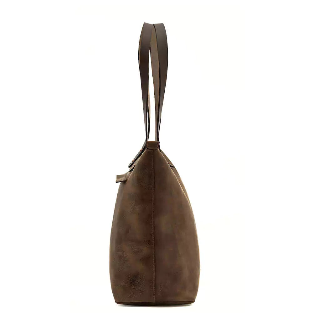 Eden MEDIUM Leather Tote Bag - Zippered
