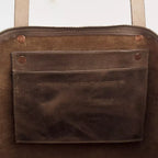 Eden OVERSIZED Leather Tote Bag - Zippered