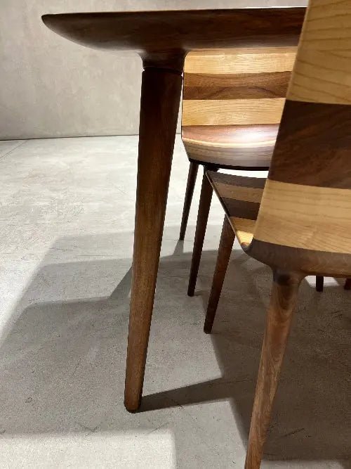 Edge Glued Hardwood Dining Table - Solid Kitchen Table