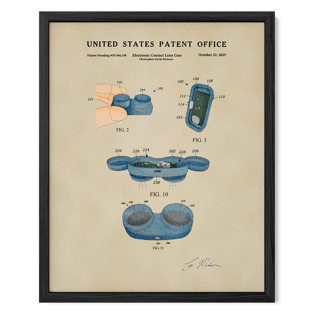Electronic Contact Lens Case (2025)