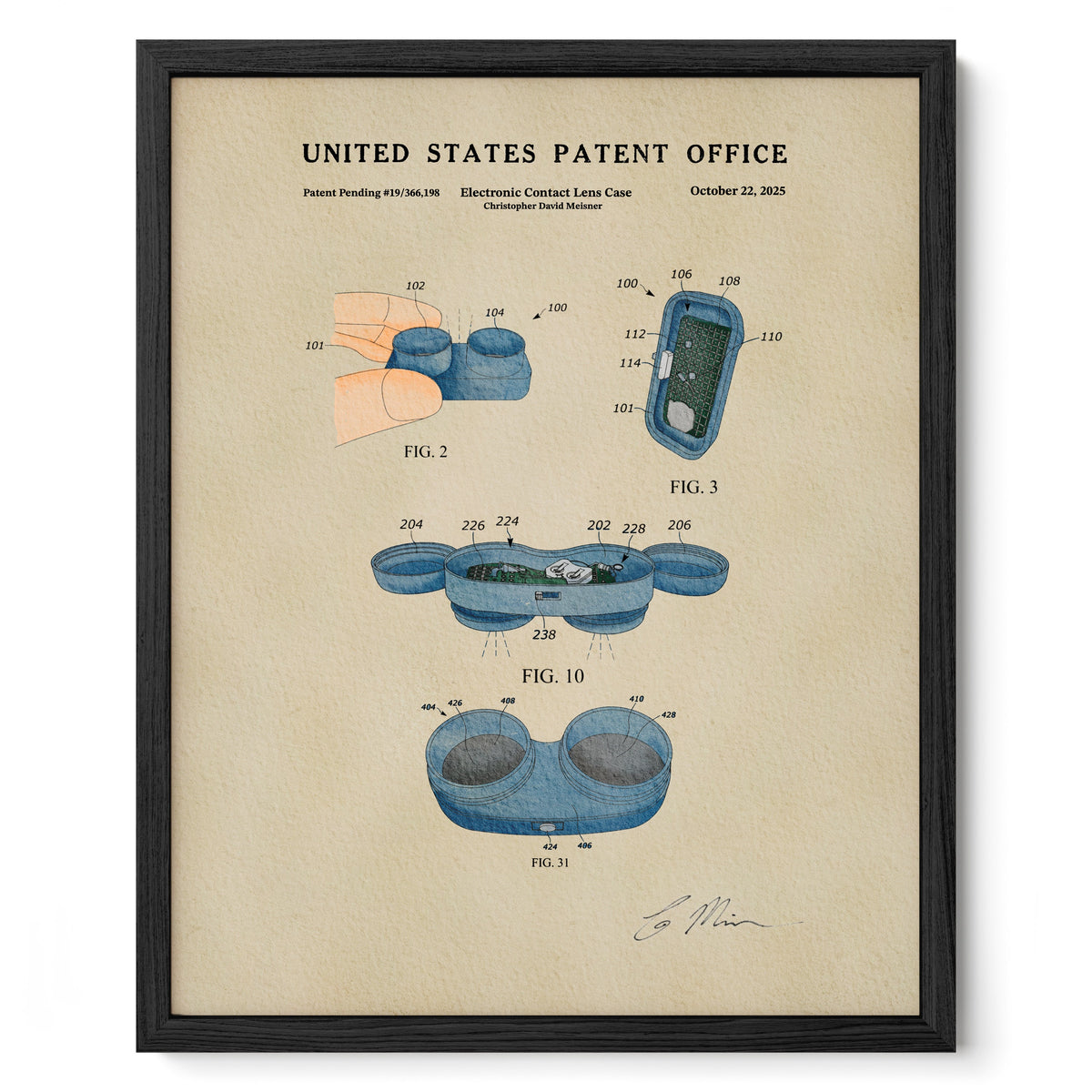 Electronic Contact Lens Case (2025)