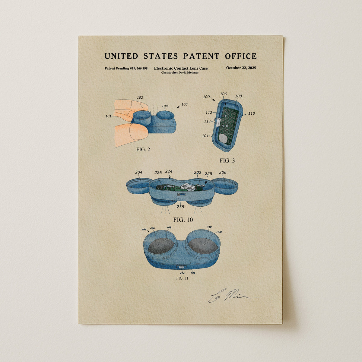 Electronic Contact Lens Case (2025)