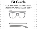 Eminence - Clean Black- Deep Blue Lens Polarized