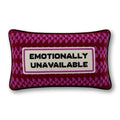 Emotionally Unavailable Needlepoint Pillow