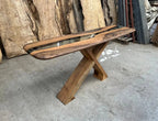 Handmade Solid Walnut Console Table for Entryway and Foyer