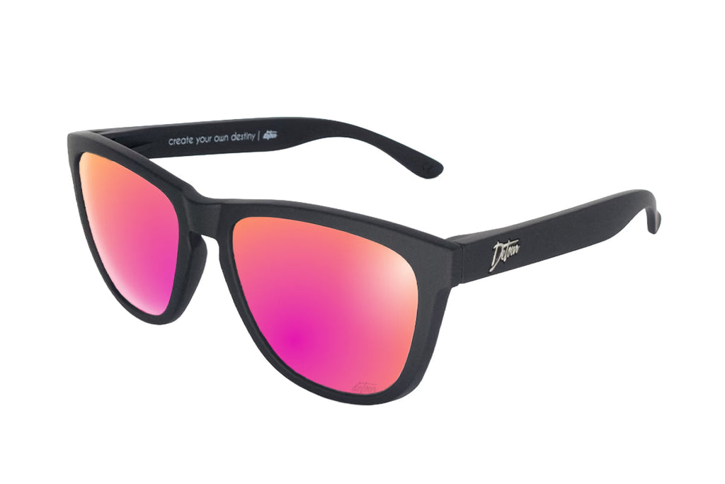 Matte Black - Pink Lemonade Lens Polarized - Essentials