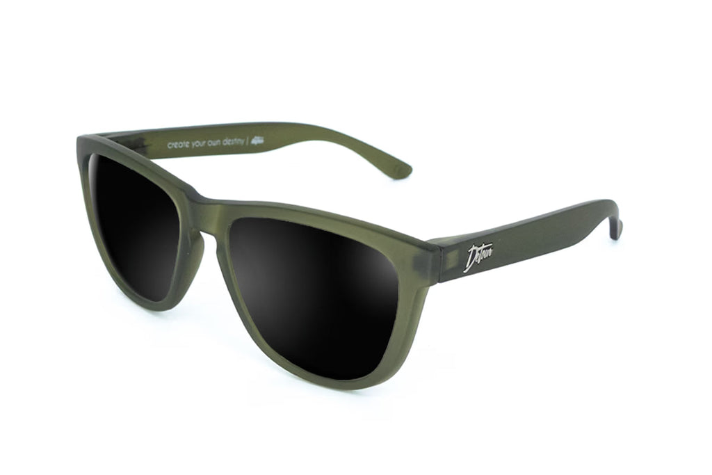 Frosted Forest Green - Jet Black Lens Polarized - Essentials