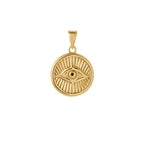 Courage: Evil Eye Necklace - Gold