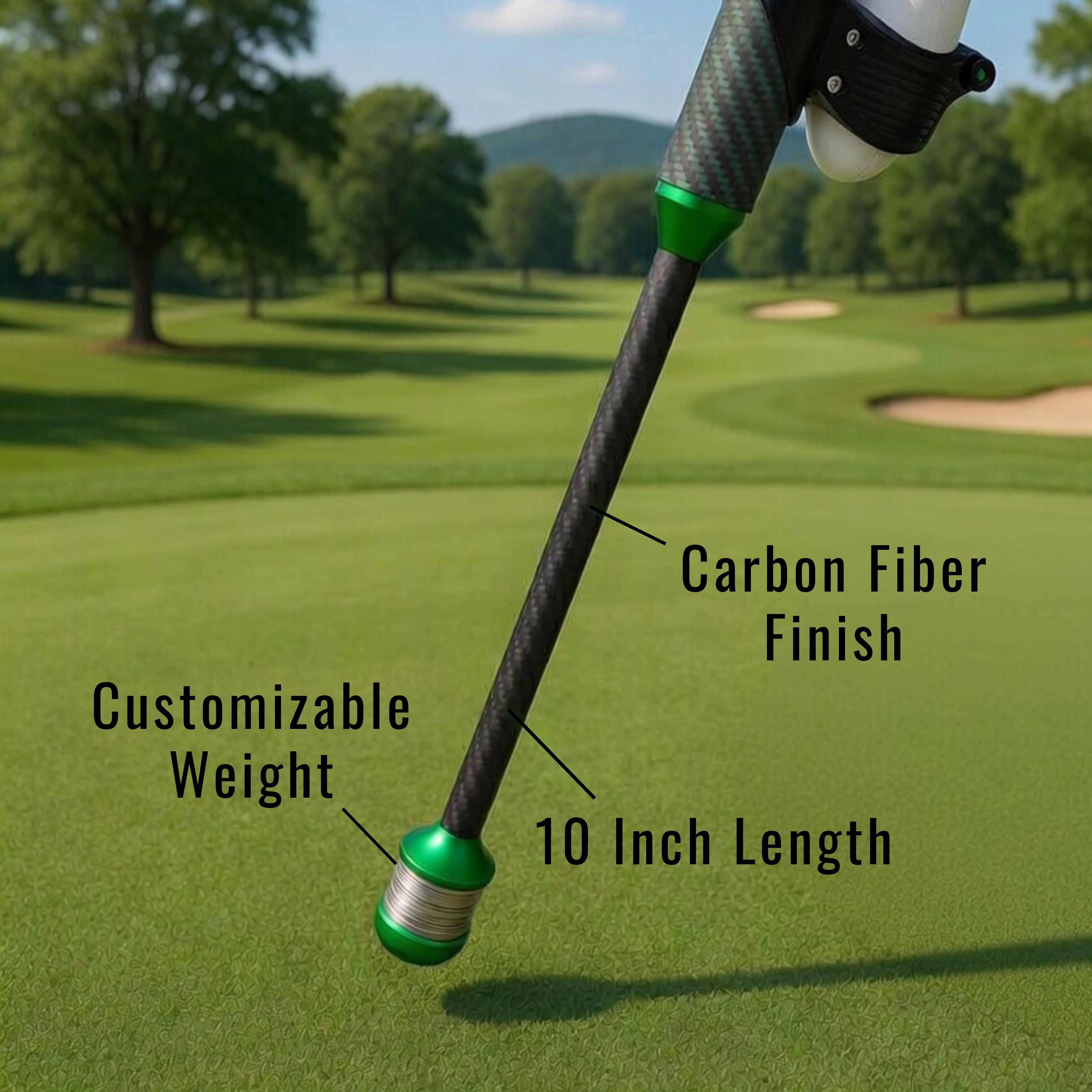 DriVR Elite Chrome - Stepped Steel Weighted Golf Club  - Compatible with Quest 2, 3/3s, and Pro