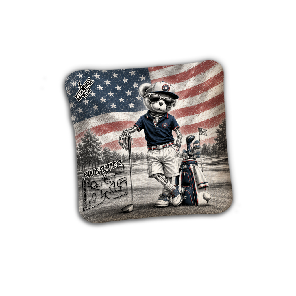 2027 ACL - BG Multiple Bag Models "FAIRWAY FREEDOM" - Pro Stamped Cornhole Bags - SET OF 4 BAGS